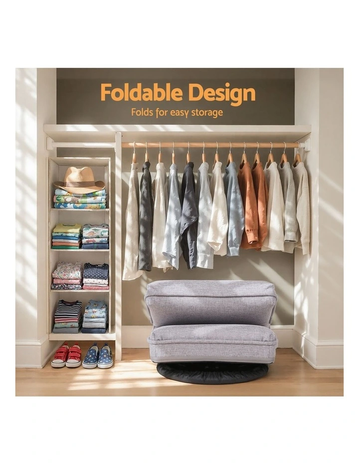 360 Swivel Gaming & Lounge Chair in Grey image 5