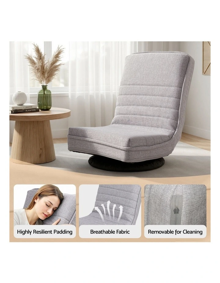 360 Swivel Gaming & Lounge Chair in Grey image 6