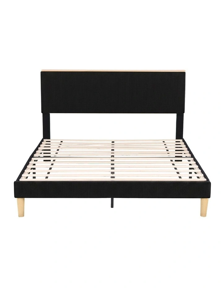 Single Bed Frame with 2 Storage Drawers in Natural image 2