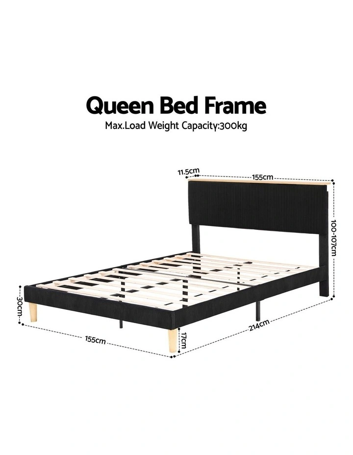 Single Bed Frame with 2 Storage Drawers in Natural image 4