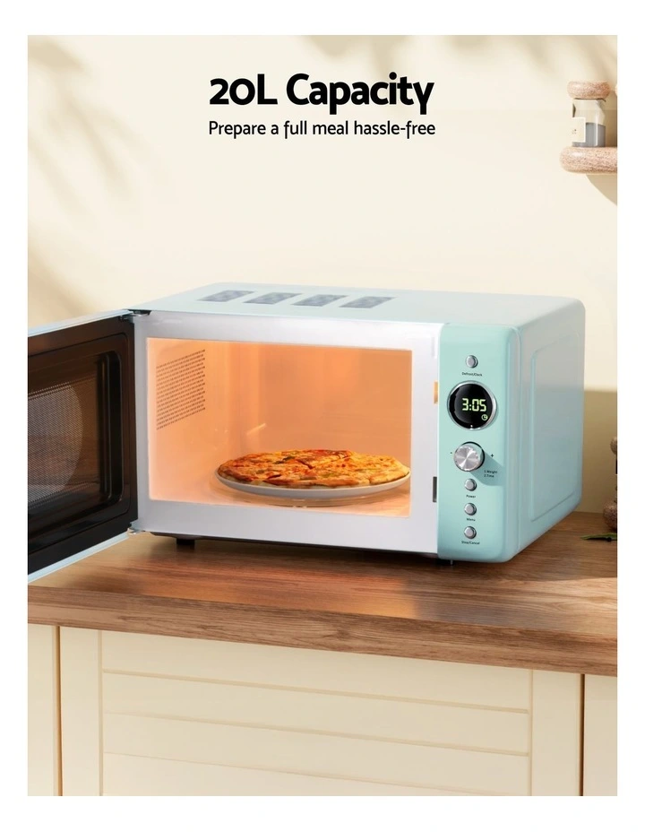 Devanti Microwave Oven 700W 20L in Green image 6