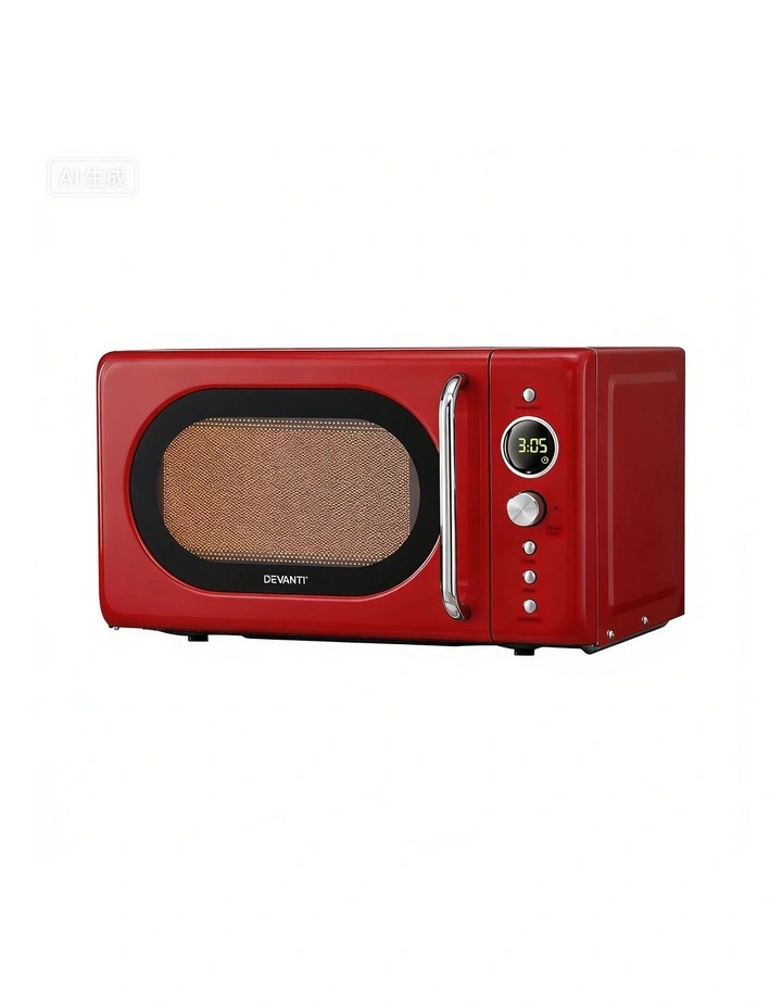 Devanti Microwave Oven 700W 20L in Red image 1