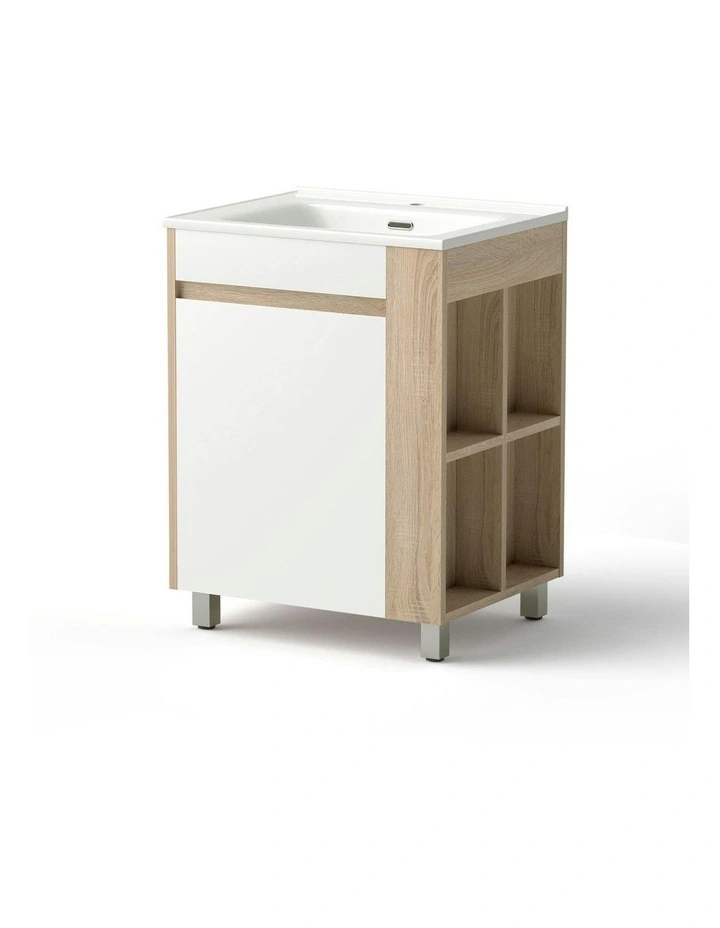 Vanity Unit Basin Bathroom Cabinet 835mm in White image 1