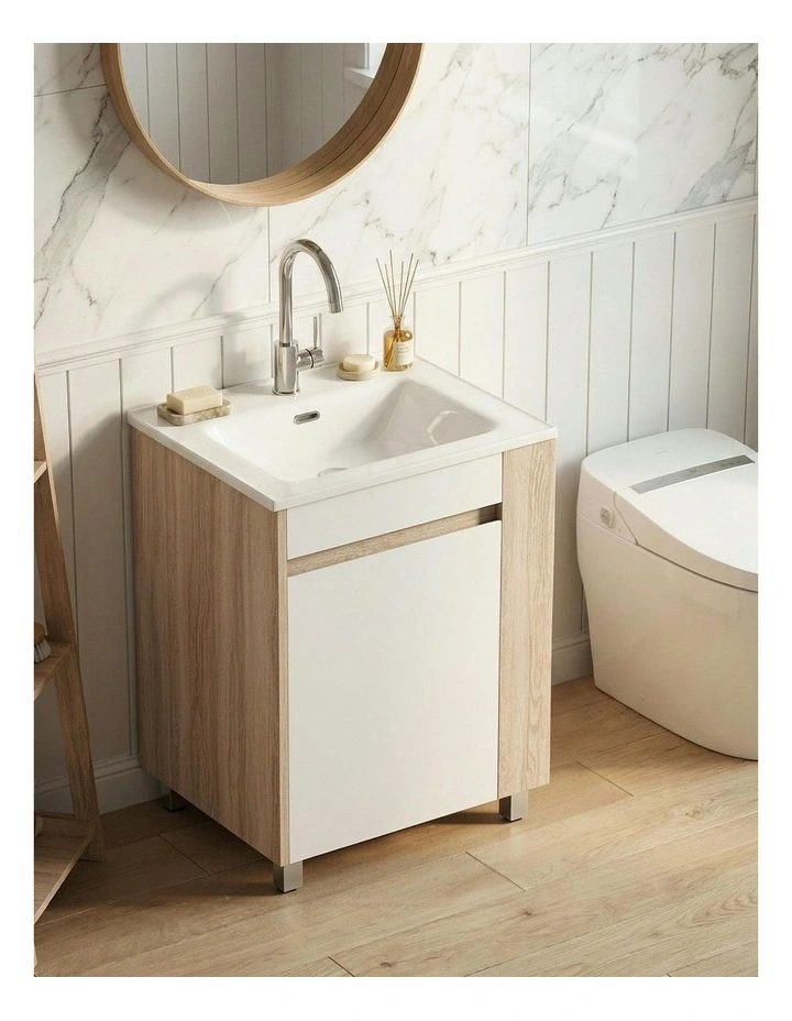 Vanity Unit Basin Bathroom Cabinet 835mm in White image 5