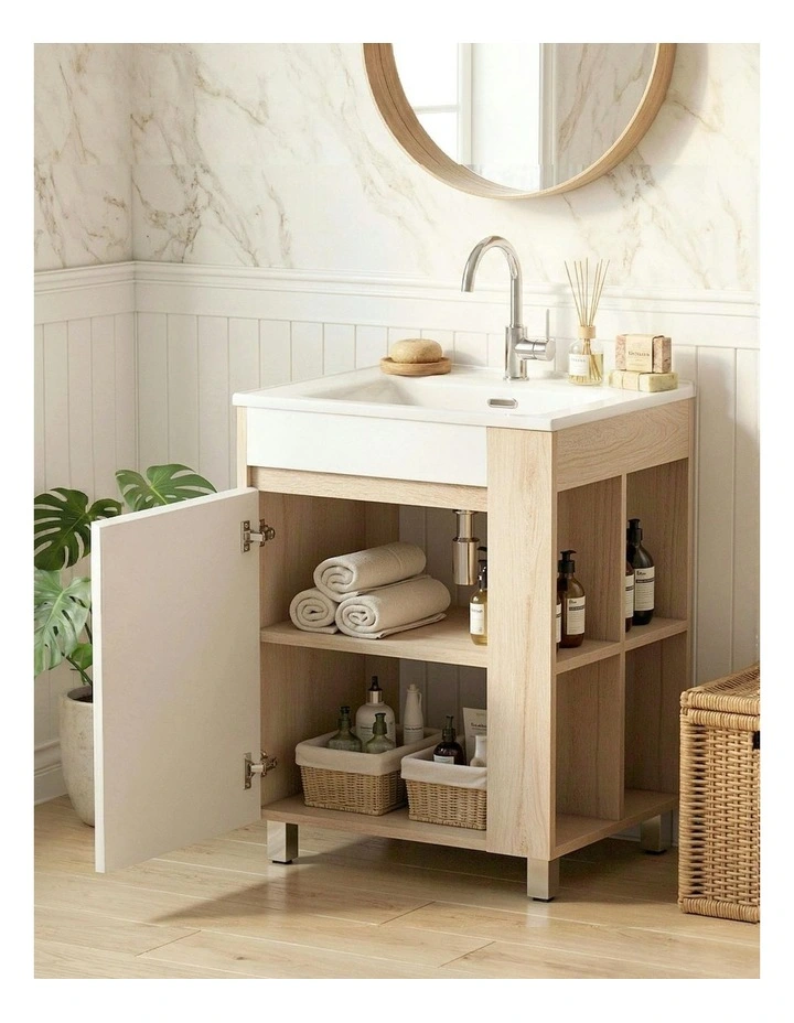 Vanity Unit Basin Bathroom Cabinet 835mm in White image 6