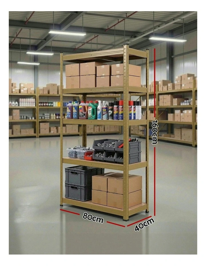 Warehouse Shelves Storage Rack 1.6X0.8m in Yellow image 4