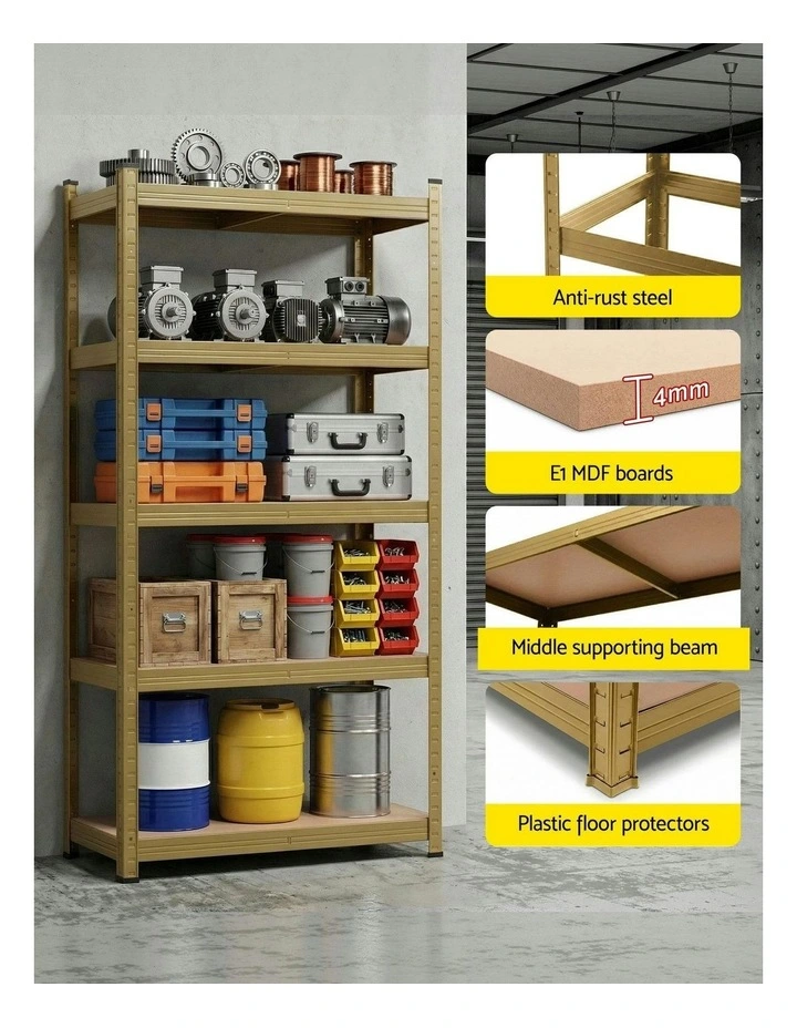 Warehouse Shelves Storage Rack 1.6X0.8m in Yellow image 7