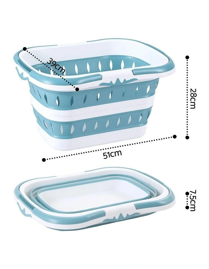 Foldable Laundry Basket in Multi image 4