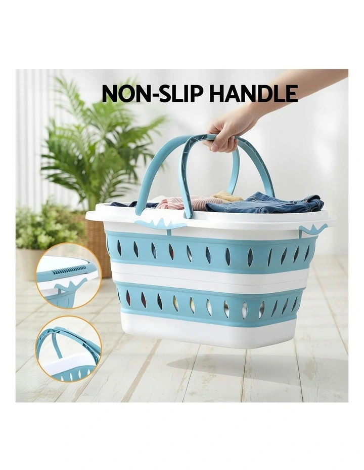Foldable Laundry Basket in Multi image 6