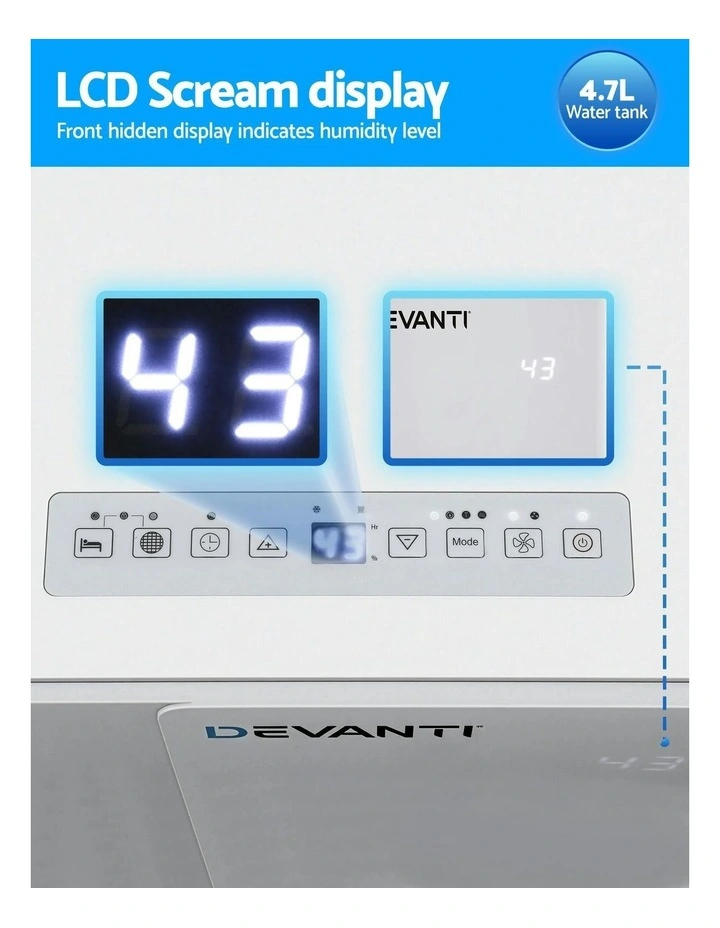 Dehumidifier Home Air Dryer 4.7L in White image 6