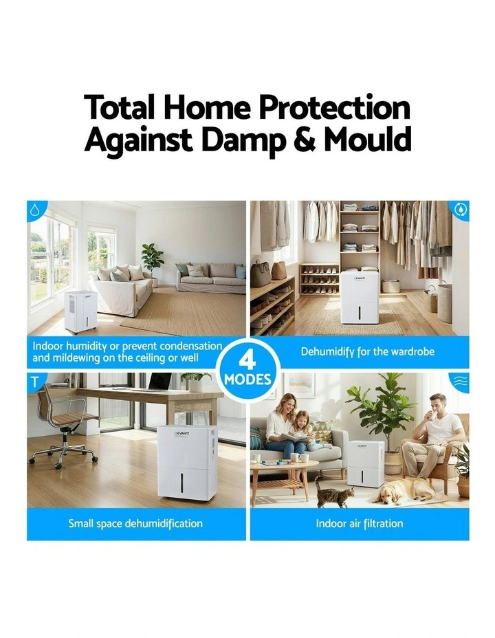 Dehumidifier Home Air Dryer 4.7L in White image 7