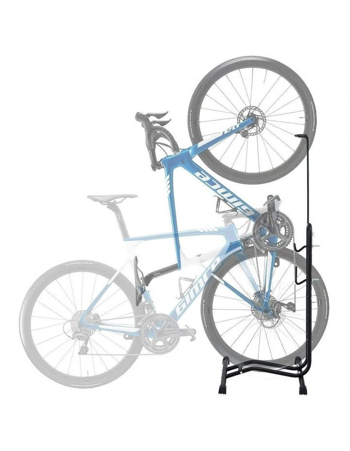 4-in-1 Vertical Bike Stand in Black image 1