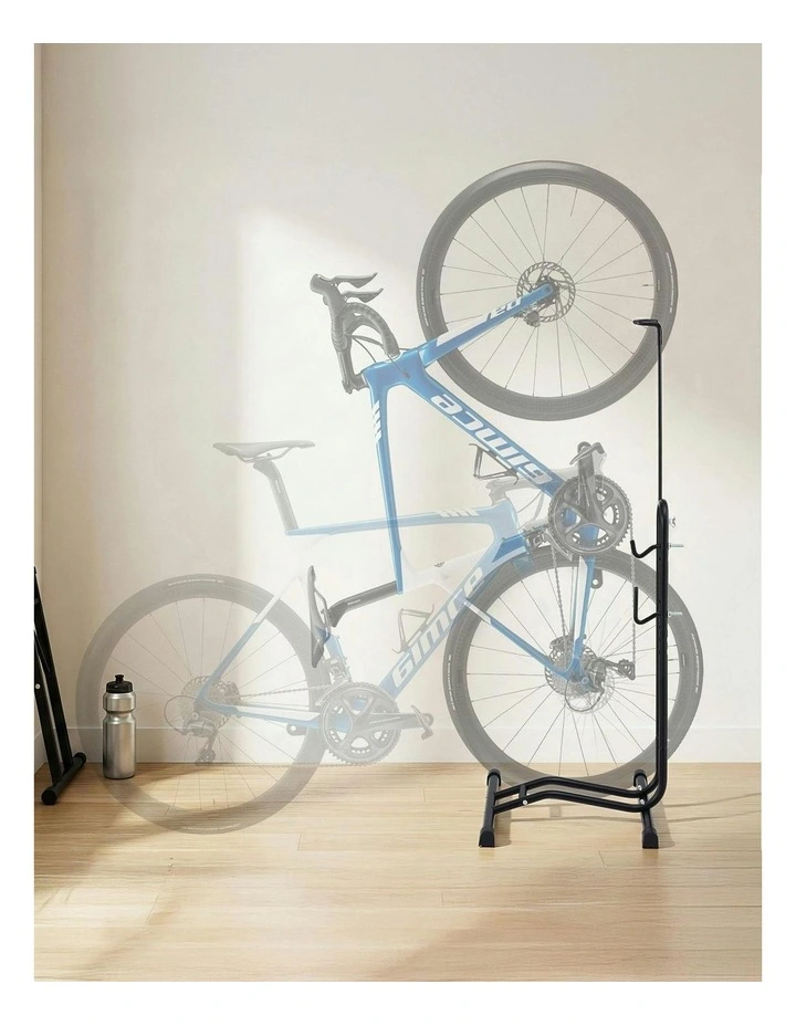 4-in-1 Vertical Bike Stand in Black image 3