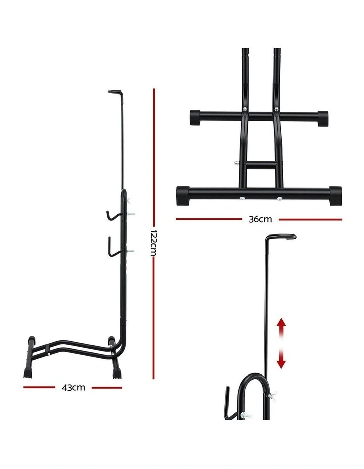 4-in-1 Vertical Bike Stand in Black image 4