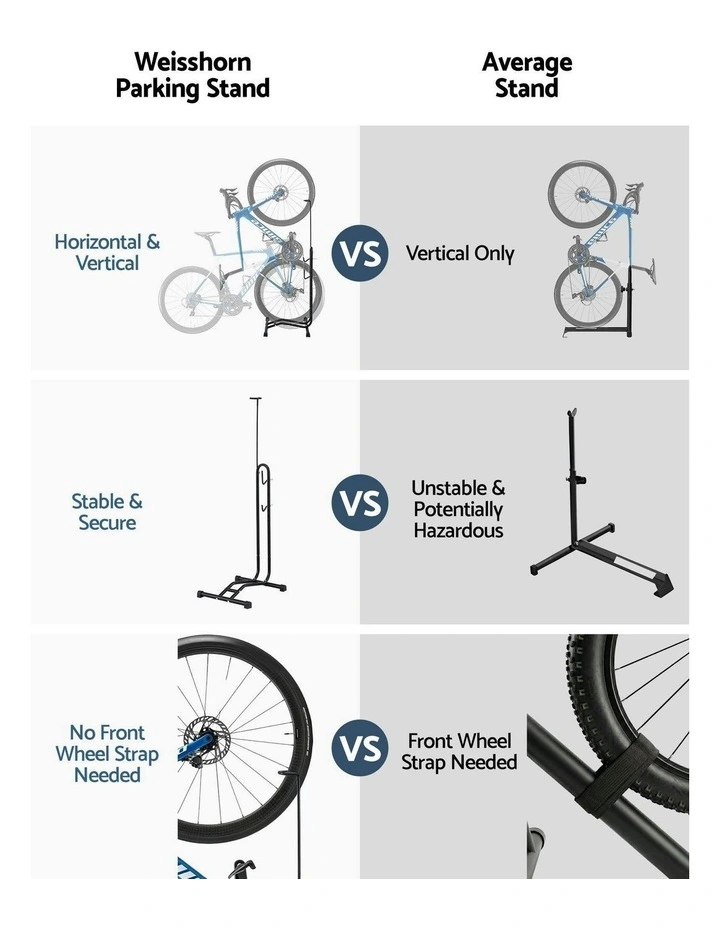 4-in-1 Vertical Bike Stand in Black image 7