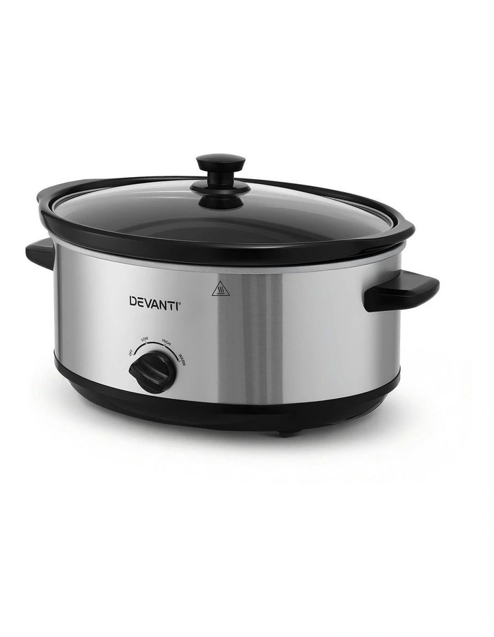 Slow Cooker 6.5L in Silver image 1