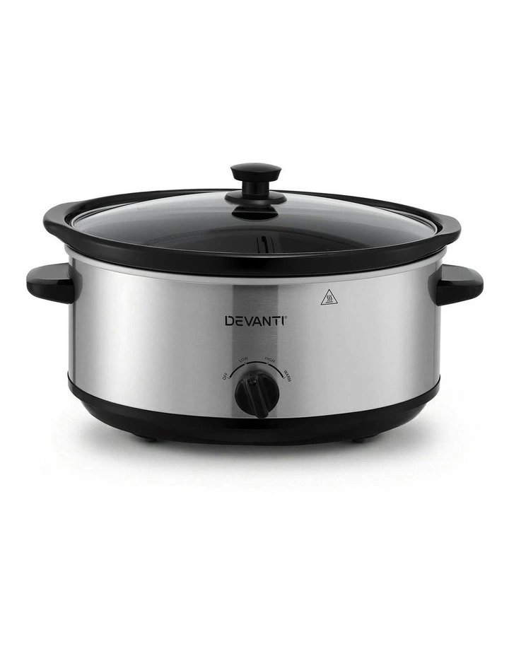 Slow Cooker 6.5L in Silver image 2