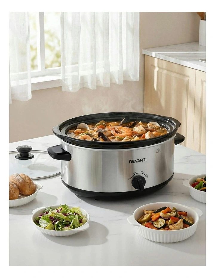 Slow Cooker 6.5L in Silver image 5
