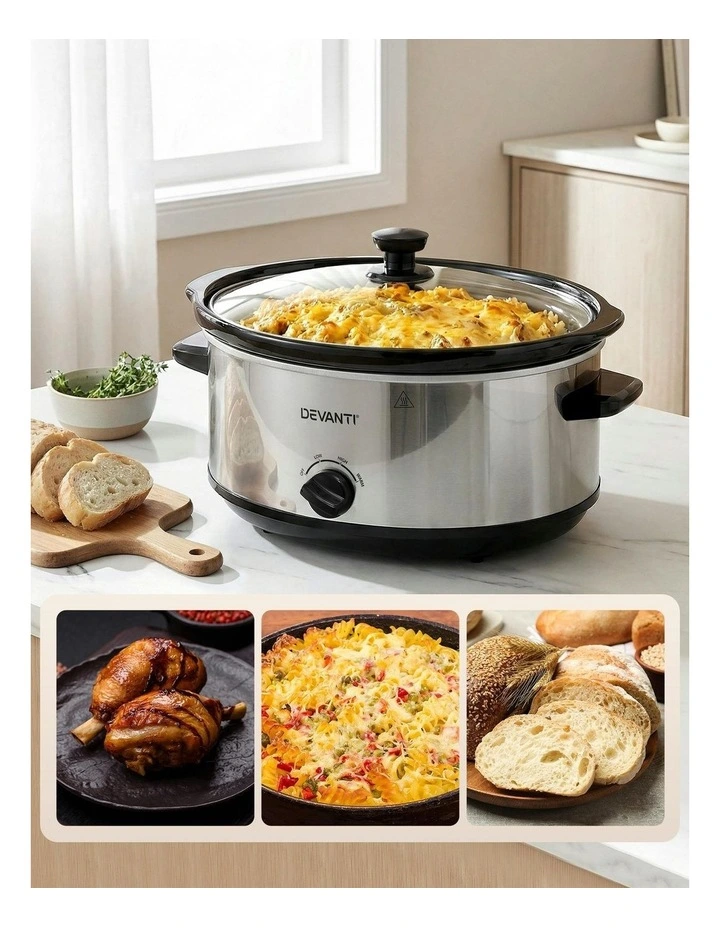 Slow Cooker 6.5L in Silver image 7