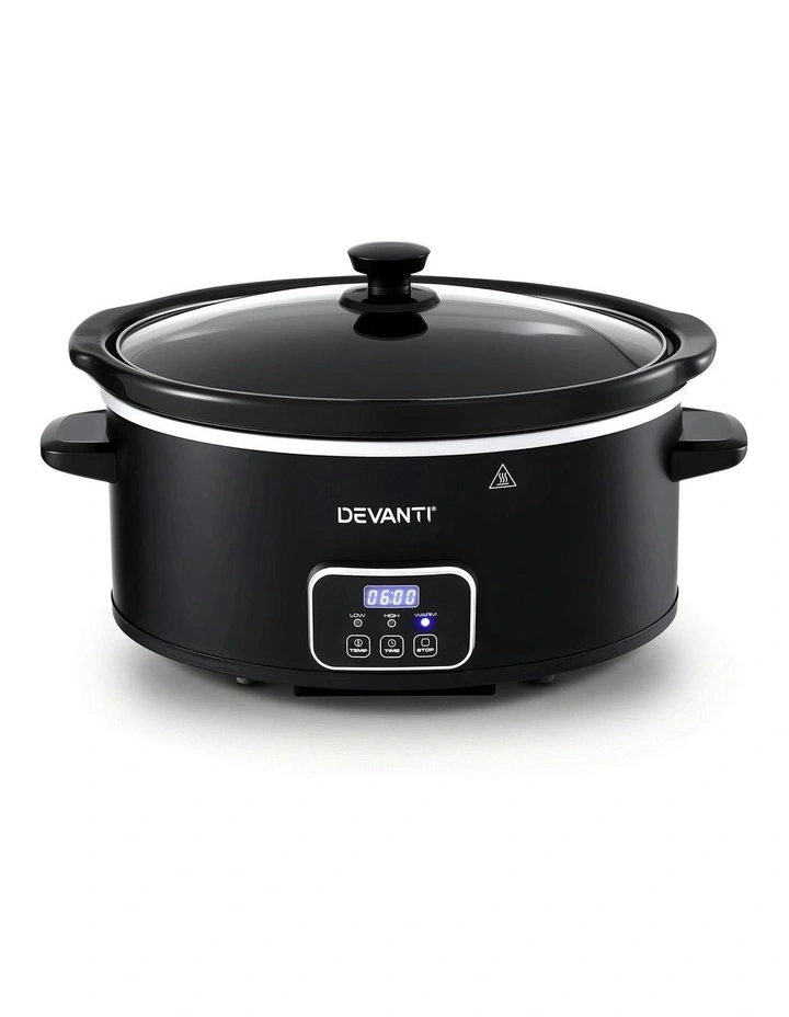 Electric Multi Cooker With 3 Heat Settings in Black image 2