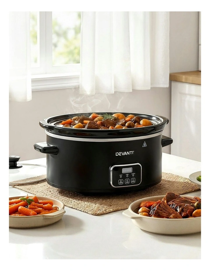 Electric Multi Cooker With 3 Heat Settings in Black image 5