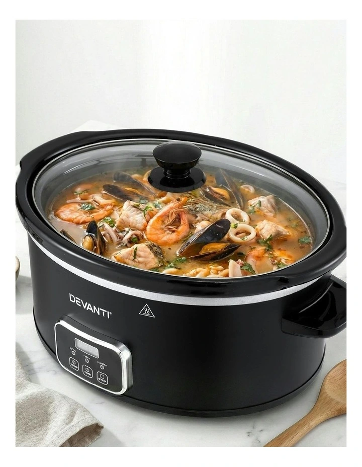 Electric Multi Cooker With 3 Heat Settings in Black image 6