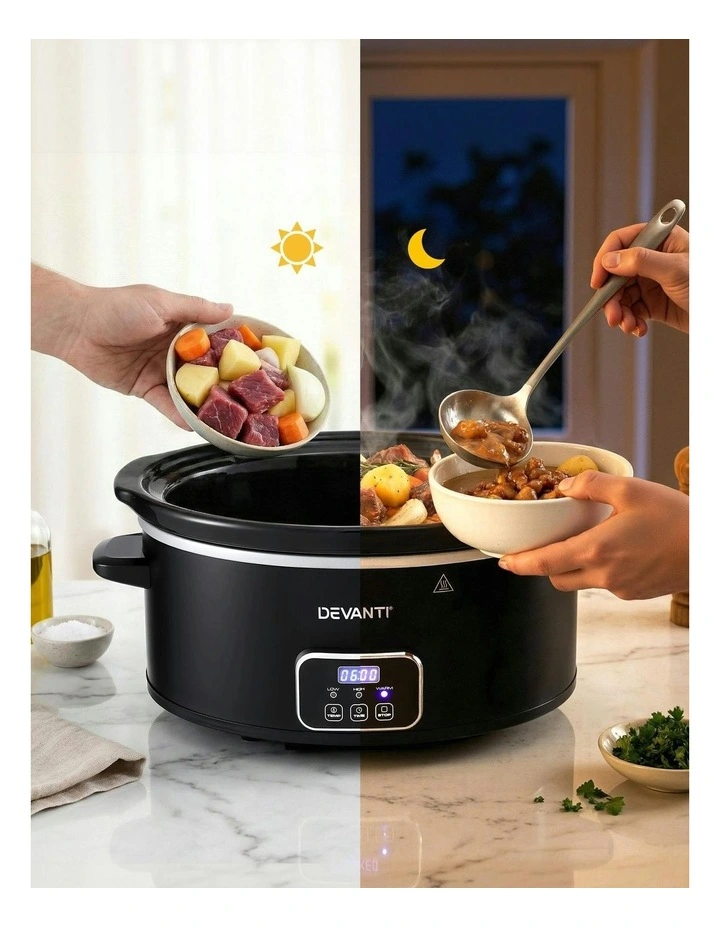 Electric Multi Cooker With 3 Heat Settings in Black image 7
