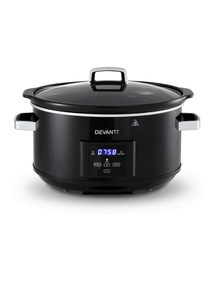 Electric Multi Cooker With 3 Heat Settings in Black image 2