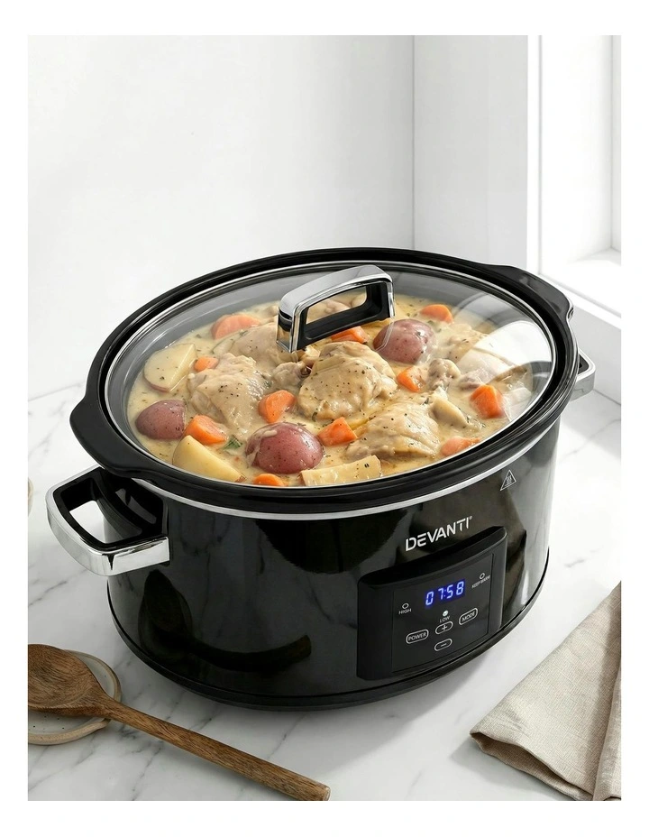 Electric Multi Cooker With 3 Heat Settings in Black image 6