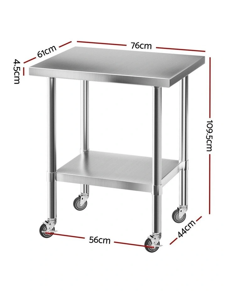 Stainless Steel Kitchen Bench 430 in Silver image 4