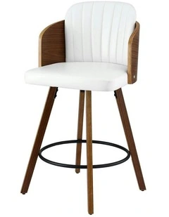 Wooden Swivel Bar Stools 58cm in Multi