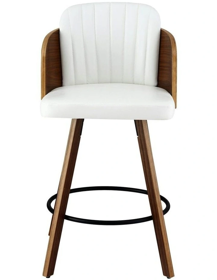 Wooden Swivel Bar Stools 58cm in Multi image 2