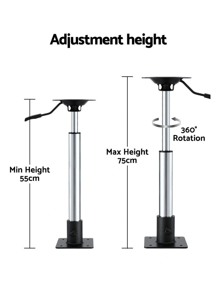 Gas Lift Boat Seat Pedestal 5575cm 2 Pack in Multi image 6