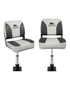 Swivel Folding Boat Seats With Adjustable Pedestals 3446cm in Multi