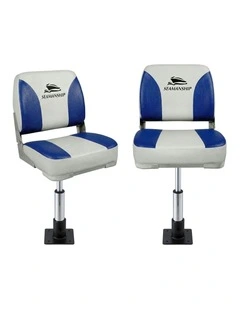 Swivel Folding Boat Seats With Adjustable Pedestals 3446cm in Multi