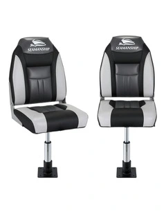 Swivel Folding Boat Seats With Adjustable Pedestals 3446cm in Multi