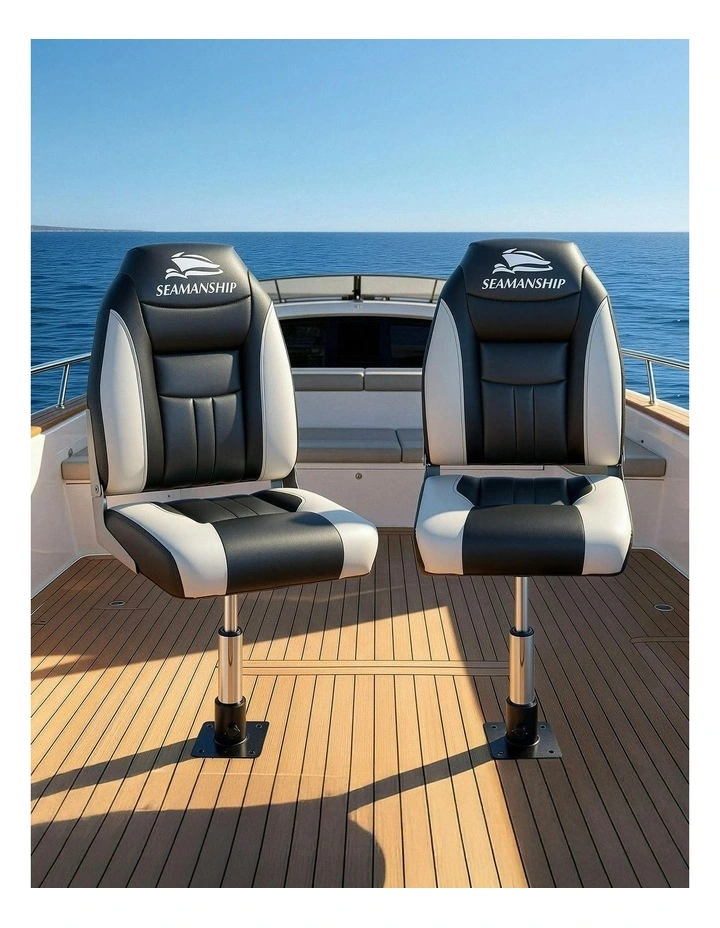 Swivel Folding Boat Seats With Adjustable Pedestals 3446cm in Multi image 3