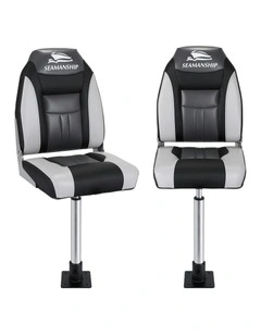Swivel Folding Boat Seats With Adjustable Pedestals 5575cm in Multi