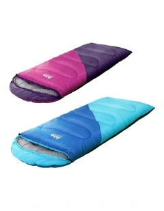Thermal Camping Sleeping Bag Set Of 2 172cm in Multi