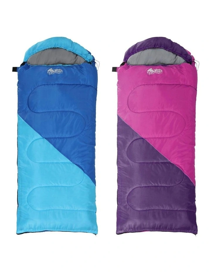Thermal Camping Sleeping Bag Set Of 2 172cm in Multi image 2