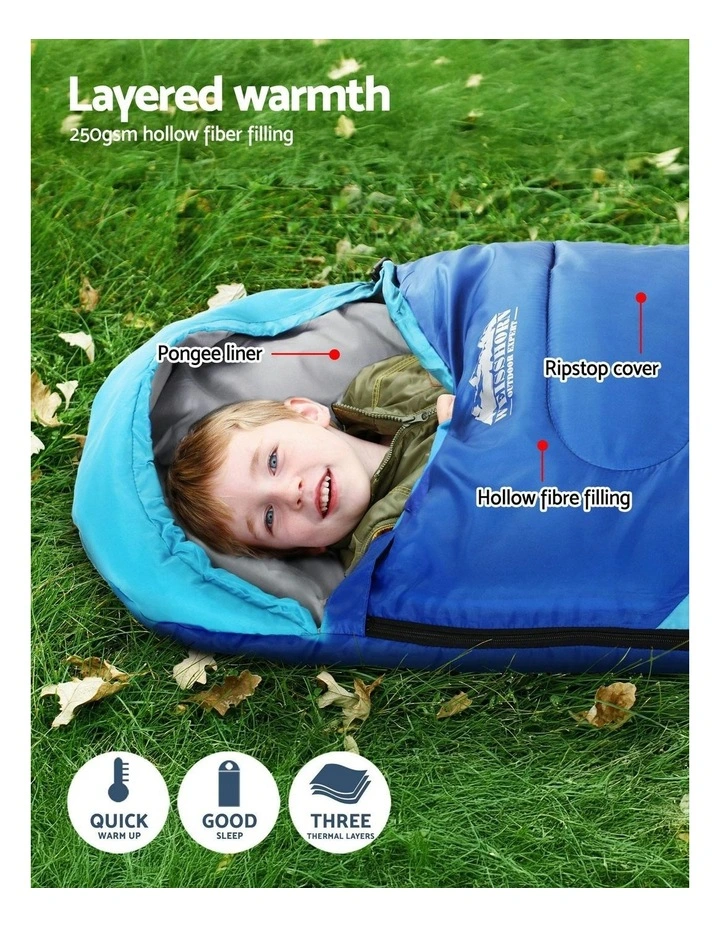 Thermal Camping Sleeping Bag Set Of 2 172cm in Multi image 6