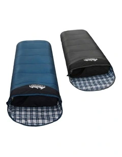 Thermal Camping Sleeping Bag Set Of 2 172cm in Multi