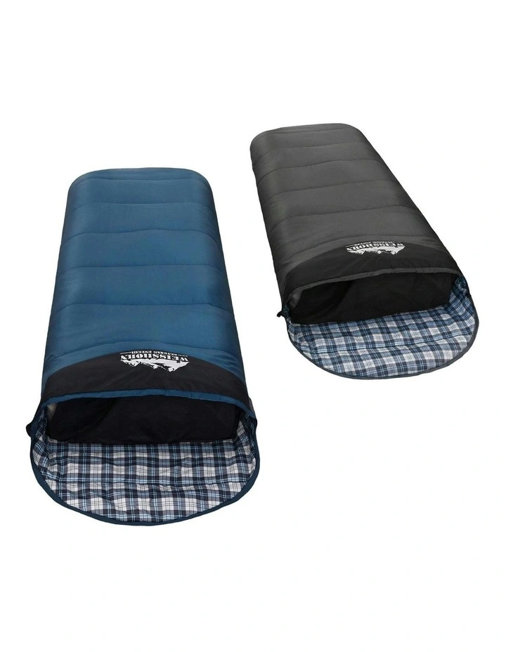 Thermal Camping Sleeping Bag Set Of 2 172cm in Multi image 1