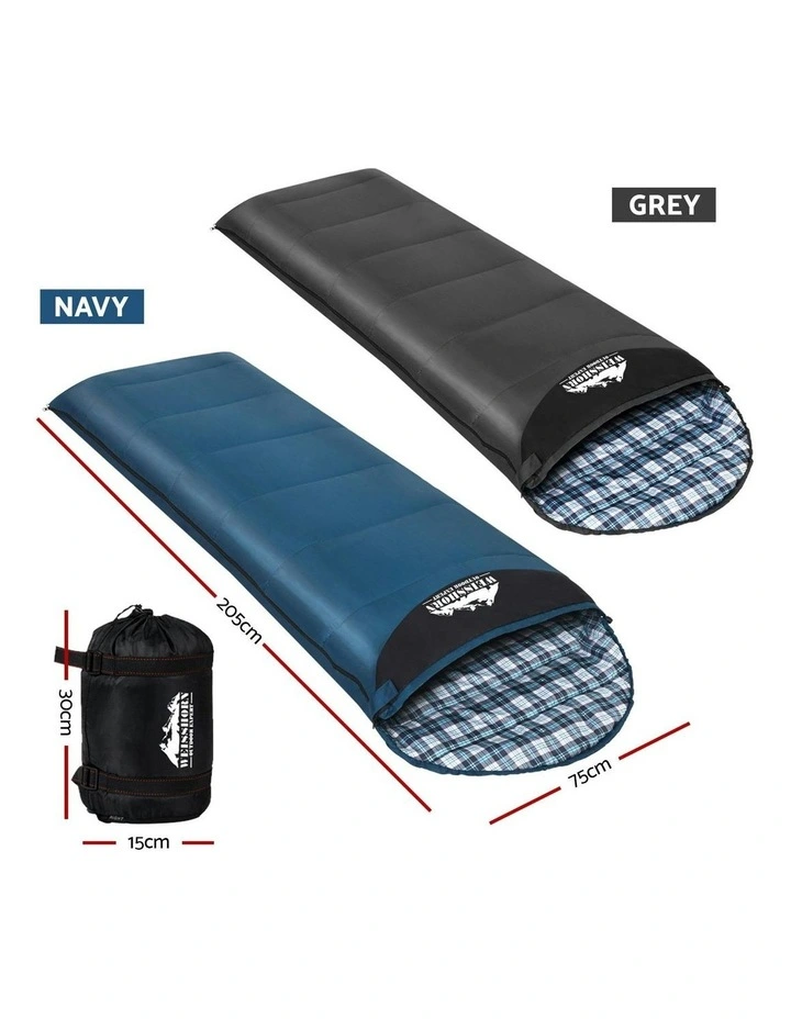 Thermal Camping Sleeping Bag Set Of 2 172cm in Multi image 4
