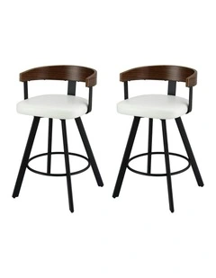 Kitchen Swivel Bar Stools in White