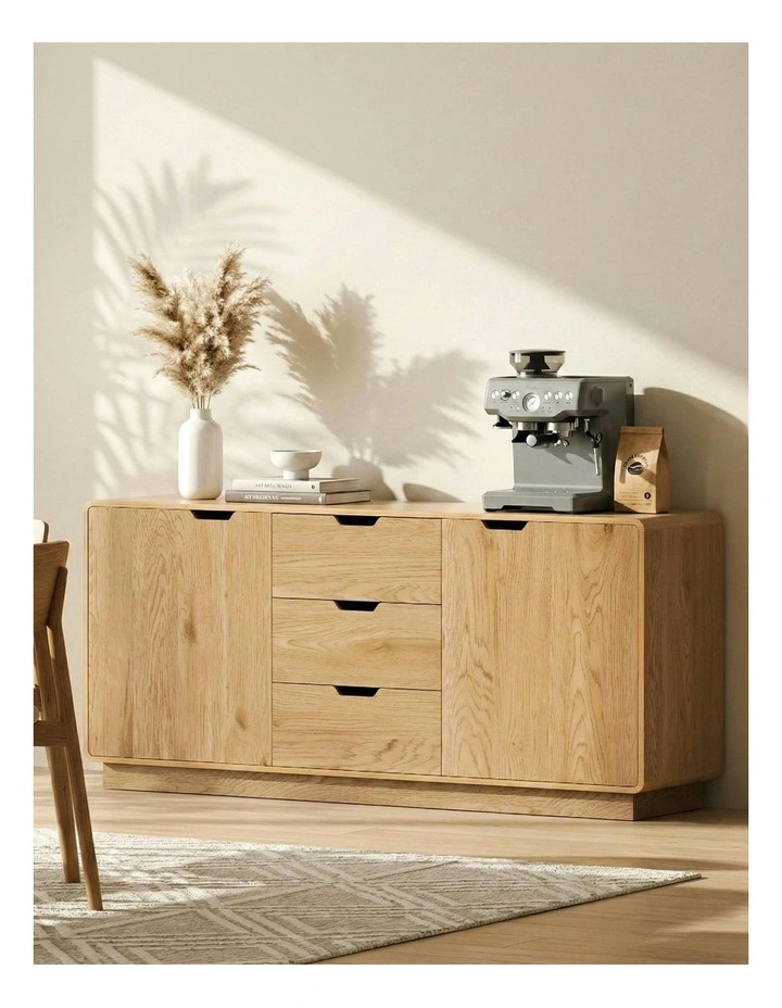 Buffet Sideboard Cabinet Storage in Oak image 3