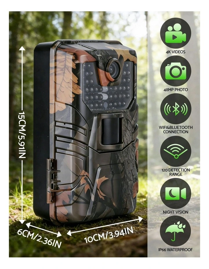 4K WiFi Trail Camera 48MP 0.2s in Multi image 7