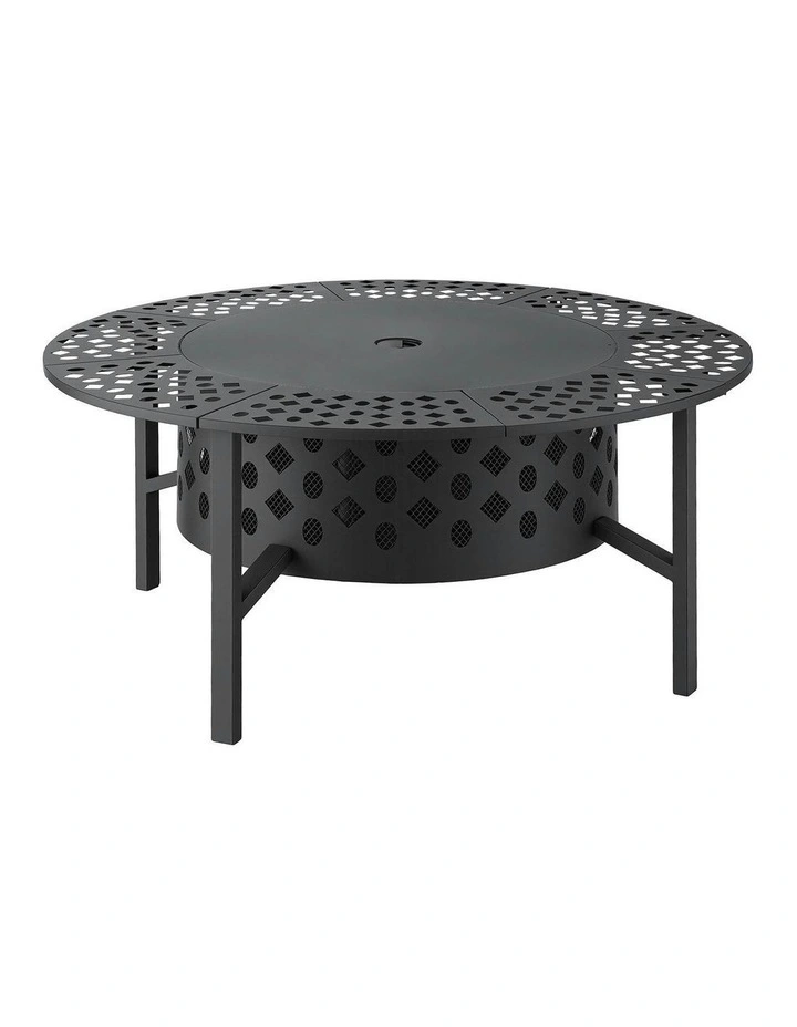 BBQ Fire Pit in Black image 2