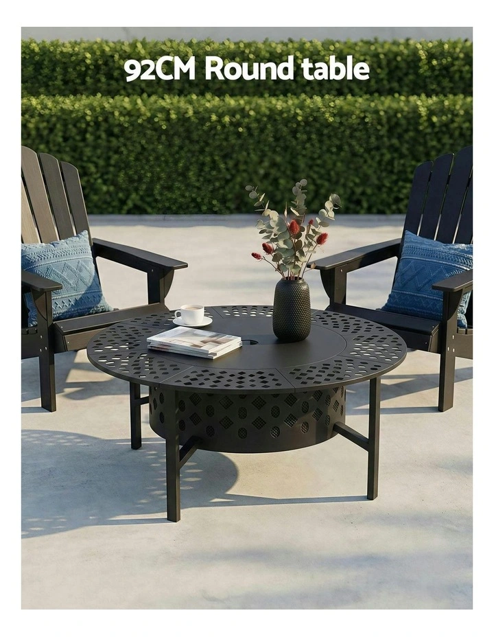 BBQ Fire Pit in Black image 6