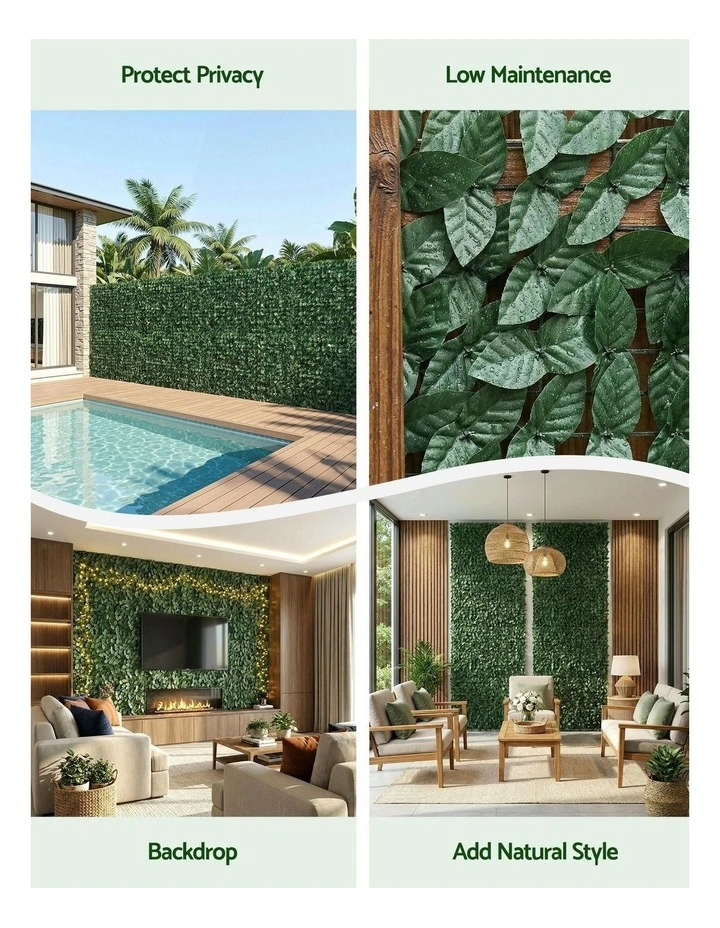 Artificial Ivy Privacy Fence Screen in Green image 7